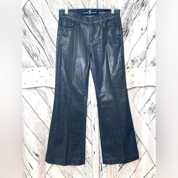 7 For All Mankind Ginger Jeans Coated Denim Size 27 - Picture 1 of 7